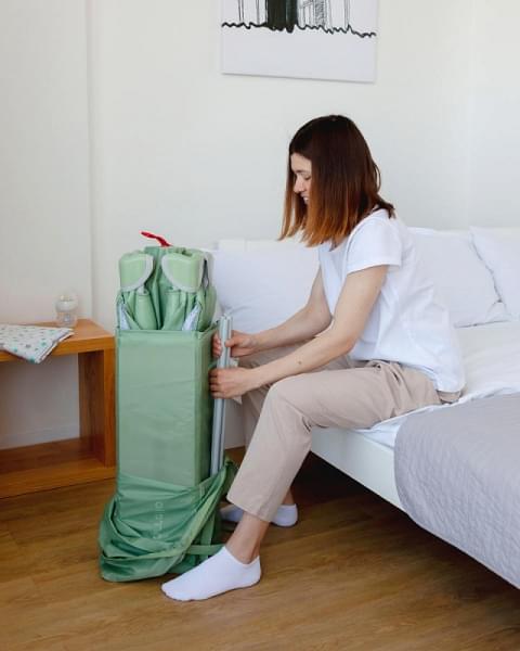 Манеж-кровать Carrello Piccolo Plus CRL-11501/2 Mint Green