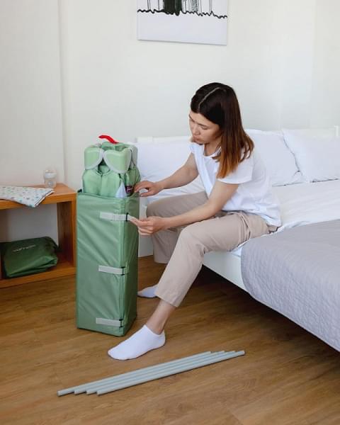 Манеж-кровать Carrello Piccolo Plus CRL-11501/2 Mint Green