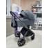 Модульная коляска 3в1 Luxmom 888X серый