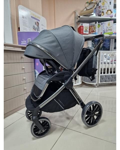 Модульная коляска 3в1 Luxmom 888X серый