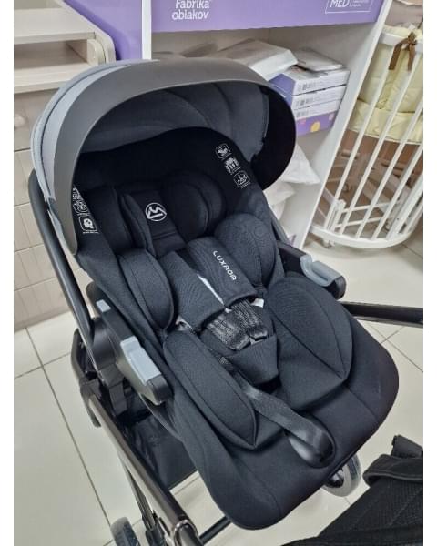 Модульная коляска 3в1 Luxmom 888X серый