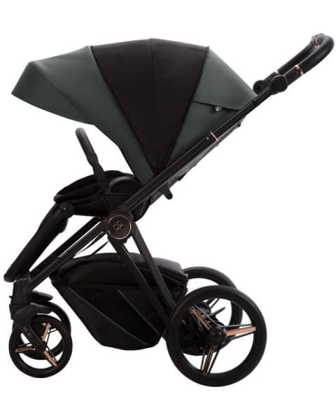 Детская коляска Bebetto Monti Pro 2 в 1 02 Stella т.зеленая кожа