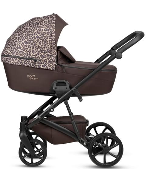 Коляска 3 в 1 Tutis Viva 6+ Wild Elegance, Wild Moca (322) с автокреслом Tutis Beno (0-13 кг)