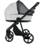 Детская коляска Roan Sol Vintage Leather 2.0 3 в 1 с автокреслом Tutis Elo Lux Edusky Black SL/12/L Island Stone /Black/ руч.Коричневый