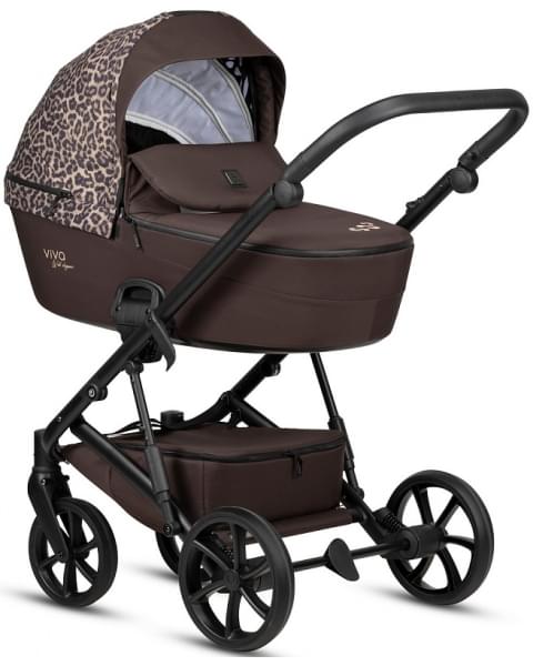 Коляска 3 в 1 Tutis Viva 6+ Wild Elegance, Wild Moca (322) с автокреслом Tutis Beno (0-13 кг)