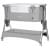 Приставная кроватка Carrello Aria 2 в 1 CRL-16402 Silver Grey