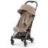 Прогулочная коляска Cybex Coya Cozy Beige с дождевиком и бампером/Rosegold