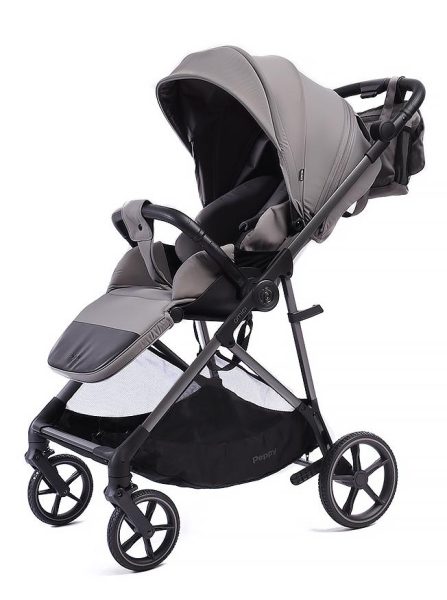 Прогулочная коляска Peppy Amici Grey серый, рама серая