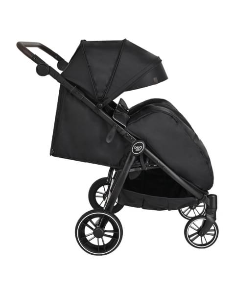 Прогулочная коляска для двойни Pituso Duocity PU 2023, Black (Черный)