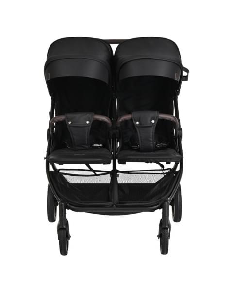 Прогулочная коляска для двойни Pituso Duocity PU 2023, Black (Черный)