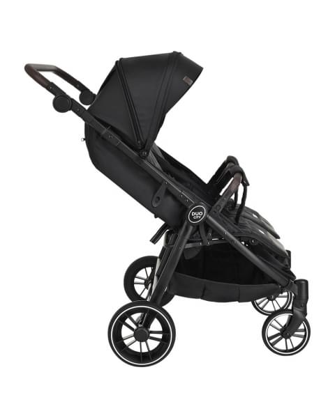 Прогулочная коляска для двойни Pituso Duocity PU 2023, Black (Черный)