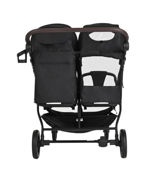 Прогулочная коляска для двойни Pituso Duocity PU 2023, Black (Черный)