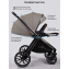 Детская коляска AmaroBaby Motus Premium Ecco 3 в 1 мокко
