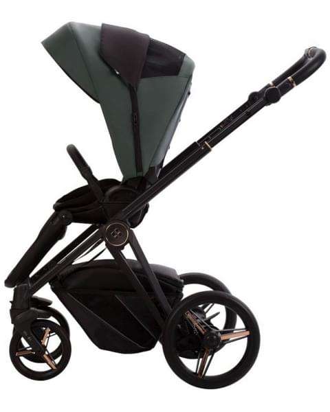 Детская коляска Bebetto Monti Pro 2 в 1 02 Stella т.зеленая кожа