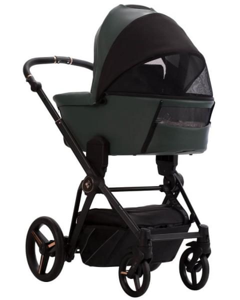 Детская коляска Bebetto Monti Pro 2 в 1 02 Stella т.зеленая кожа