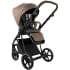 Детская коляска Roan Sol Vintage Leather 2.0 3 в 1 с автокреслом Tutis Elo Lux Edusky Black SL/11/L Camel/Black/руч.Тем.коричневый