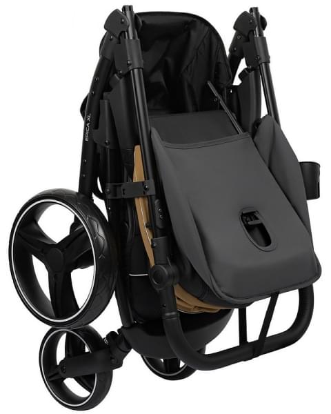 Детская прогулочная коляска Indigo Epica XL бежевый-серый