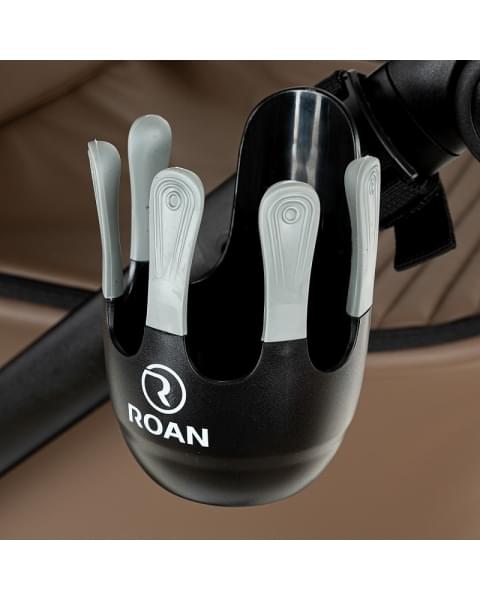 Детская коляска Roan Sol Vintage Leather 2.0 3 в 1 с автокреслом Tutis Elo Lux Edusky Black SL/11/L Camel/Black/руч.Тем.коричневый