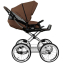 Детская коляска Roan Bass Next Classic 2.0 d14 3 в 1 с автокреслом Tutis Elo Lux EduSky Black BSNC/91/2 Mocha Mousse/Black/руч.Cappuccino