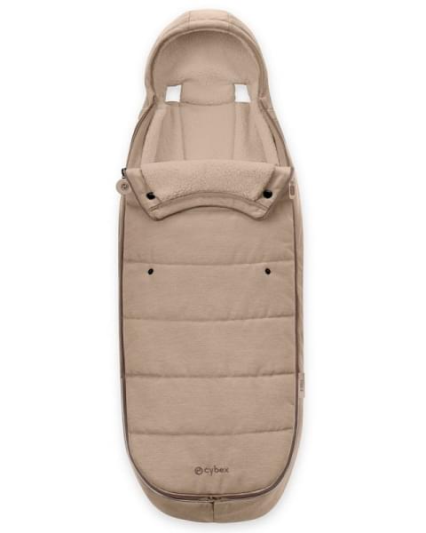 Теплый конверт (накидка на ножки) Cybex в коляску Beige