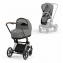 Коляска 2 в 1 Cybex Priam IV шасси Rose Gold, Soho Grey (Серый)
