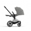 Коляска 2 в 1 Cybex Priam IV шасси Rose Gold, Soho Grey (Серый)