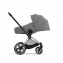 Коляска 2 в 1 Cybex Priam IV шасси Rose Gold, Soho Grey (Серый)