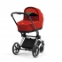 Коляска 2 в 1 Cybex Priam IV шасси Matt Black, Autumn Gold (Оранжевый)