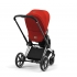 Коляска 2 в 1 Cybex Priam IV шасси Matt Black, Autumn Gold (Оранжевый)