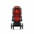 Коляска 2 в 1 Cybex Priam IV шасси Matt Black, Autumn Gold (Оранжевый)