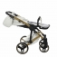 Коляска 2 в 1 Junama Diamond Mirror Satin V2, JDMSv2-06 (Белый / Матовое золото / Рама золото)