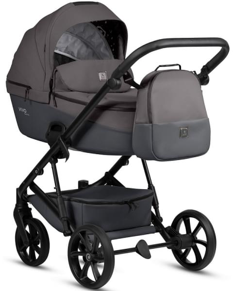 Детская коляска Tutis Viva 6 Plus Essential 3 в 1 с автокреслом Elo Lux EduSky Black 1612072 Periscape