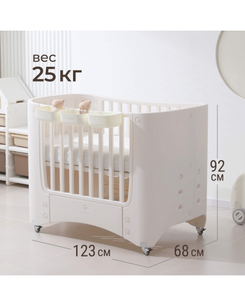 Детская кроватка UNIX Kids Premium / Премиум белый