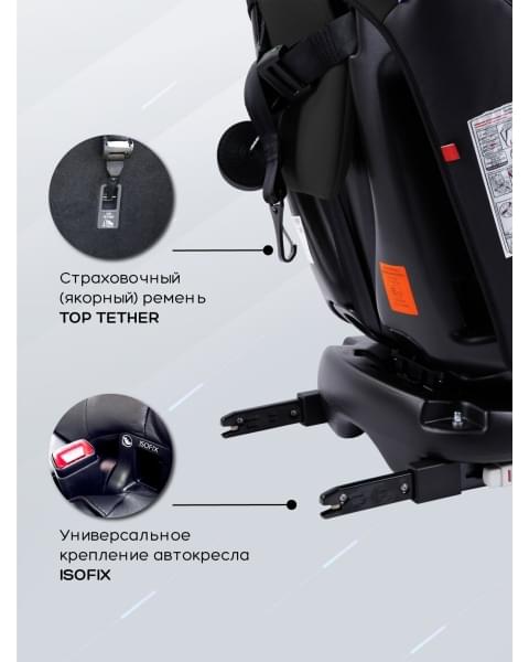 Автокресло детское AMAROBABY Brilliant ISOFIX класс D, группа 0+/1/2/3, (черный)