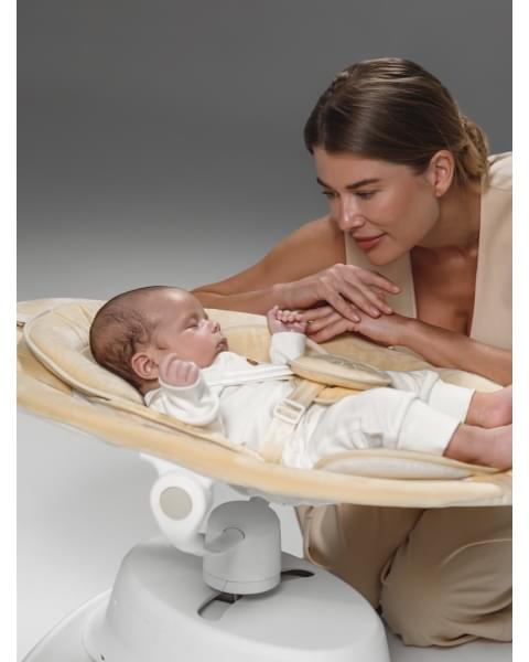 Качели электронные детские Amarobaby Smart swing, бежевый