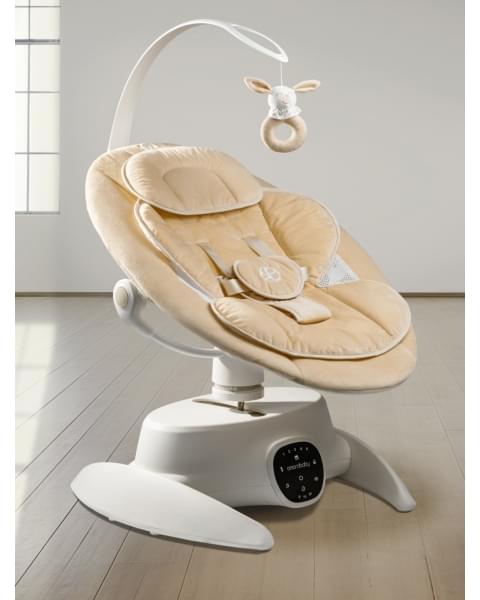 Качели электронные детские Amarobaby Smart swing, бежевый