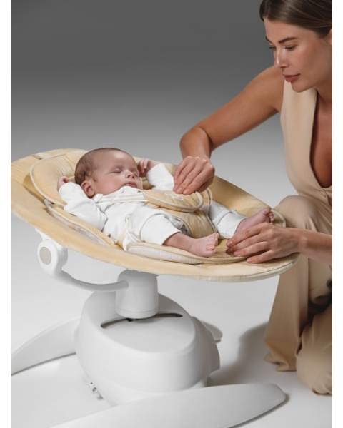 Качели электронные детские Amarobaby Smart swing, бежевый