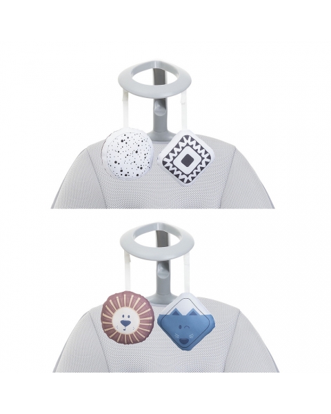 Креслице-качалка (шезлонг) детское Chicco Comfy Wave Silverspring