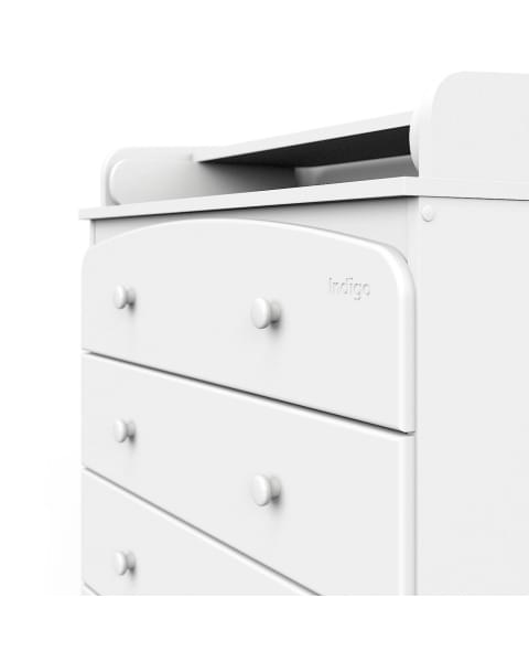 Комод Indigo Classic 800/4 c откидным пеленальным столиком, МДФ, ЛДСП