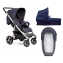 Детская коляска Gesslein S4 Air Plus 2 в 1 304090174000/670670 черно-синий