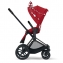 Коляска прогулочная Cybex Priam III Jeremy Scott Petticoat шасси Rose Gold, Jeremy Scott Petticoat (Красный с узором)