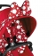 Коляска прогулочная Cybex Priam III Jeremy Scott Petticoat шасси Rose Gold, Jeremy Scott Petticoat (Красный с узором)