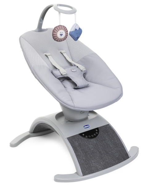 Креслице-качалка (шезлонг) детское Chicco Comfy Wave Silverspring