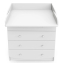 Комод Indigo Classic 800/4 c откидным пеленальным столиком, МДФ, ЛДСП