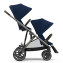 Коляска 3 в 1 для двойни Cybex Gazelle S шасси Taupe, Soho Grey (Серый)