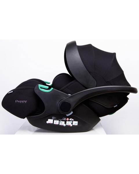 Детская коляска Peppy Monaco GP 3 в 1 с автокреслом Verona Antrazit рама графит