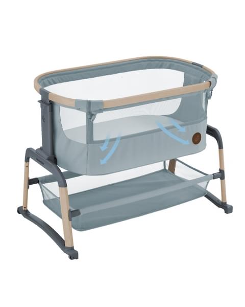 Колыбель Maxi-Cosi Iora Air Beyond (c колесами), Classic Beige Eco (Графитовый)