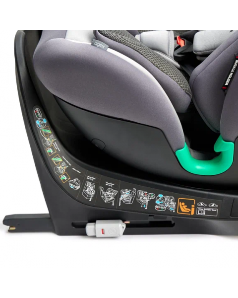 Автокресло Agex Comfort i-Fix 360 (0-36 кг), Grey (Серый)