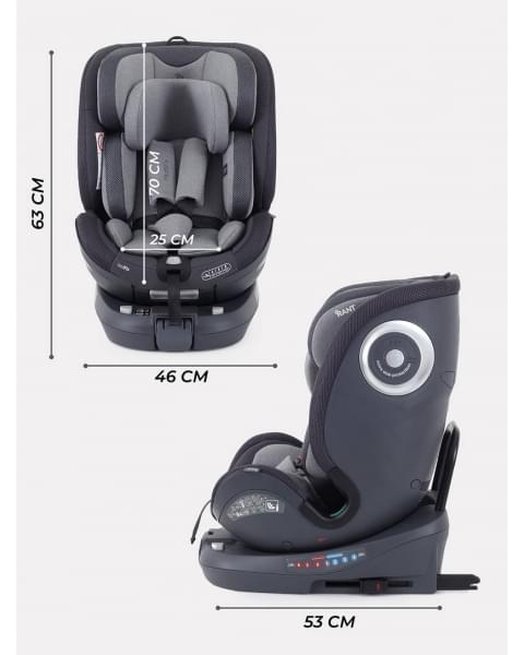 Автокресло Rant MultiFix (40-150см) grey