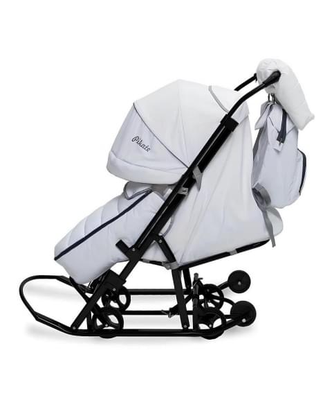 Детские санки-коляска Pikate Onyx белый